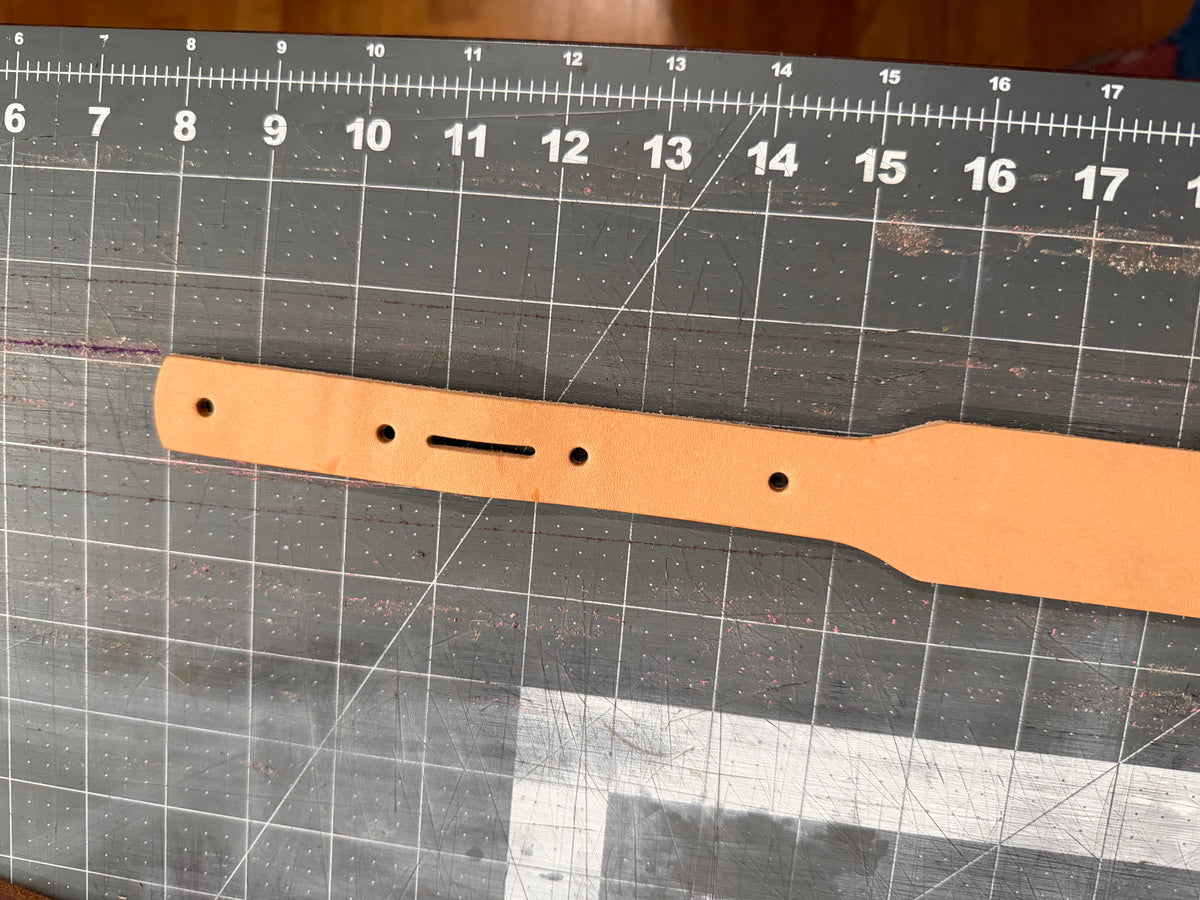 1” Tapered Suede Leather Belt