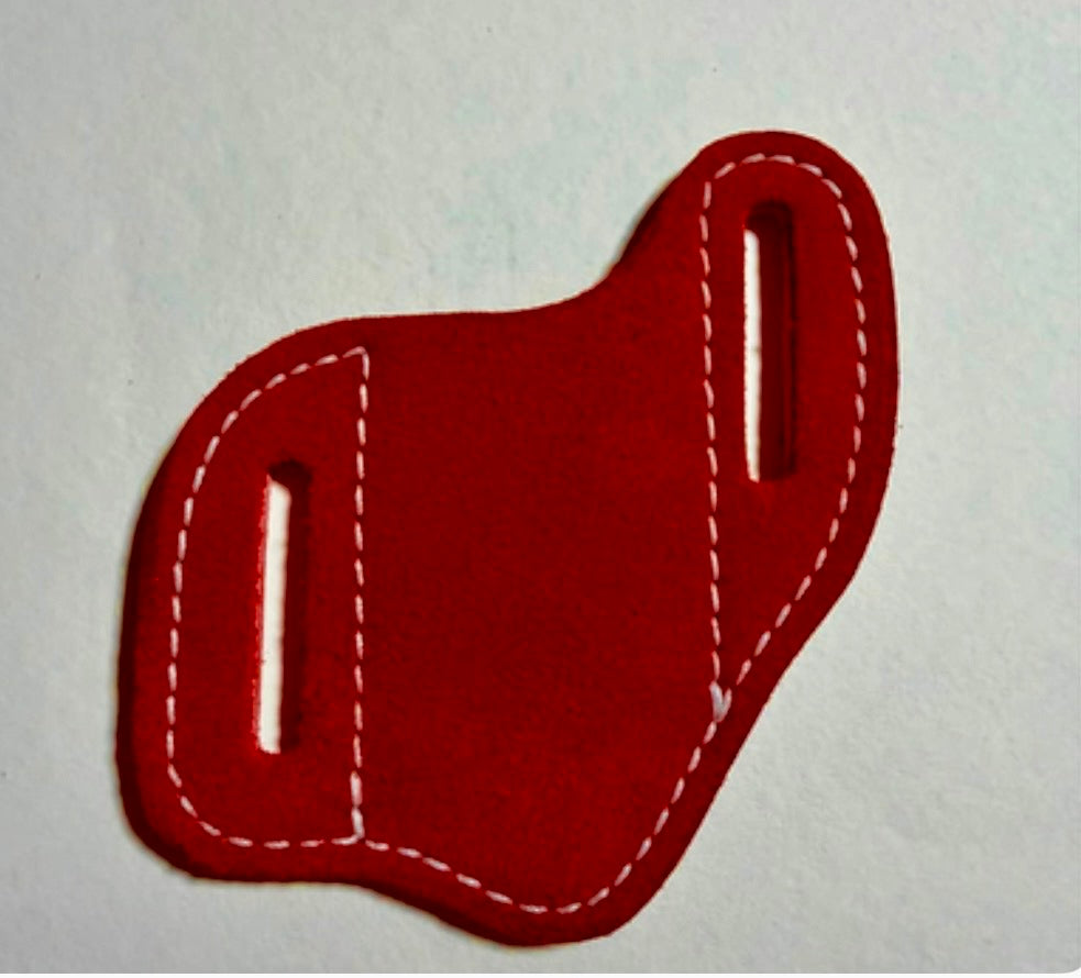 Suede Leather pancake sheaths