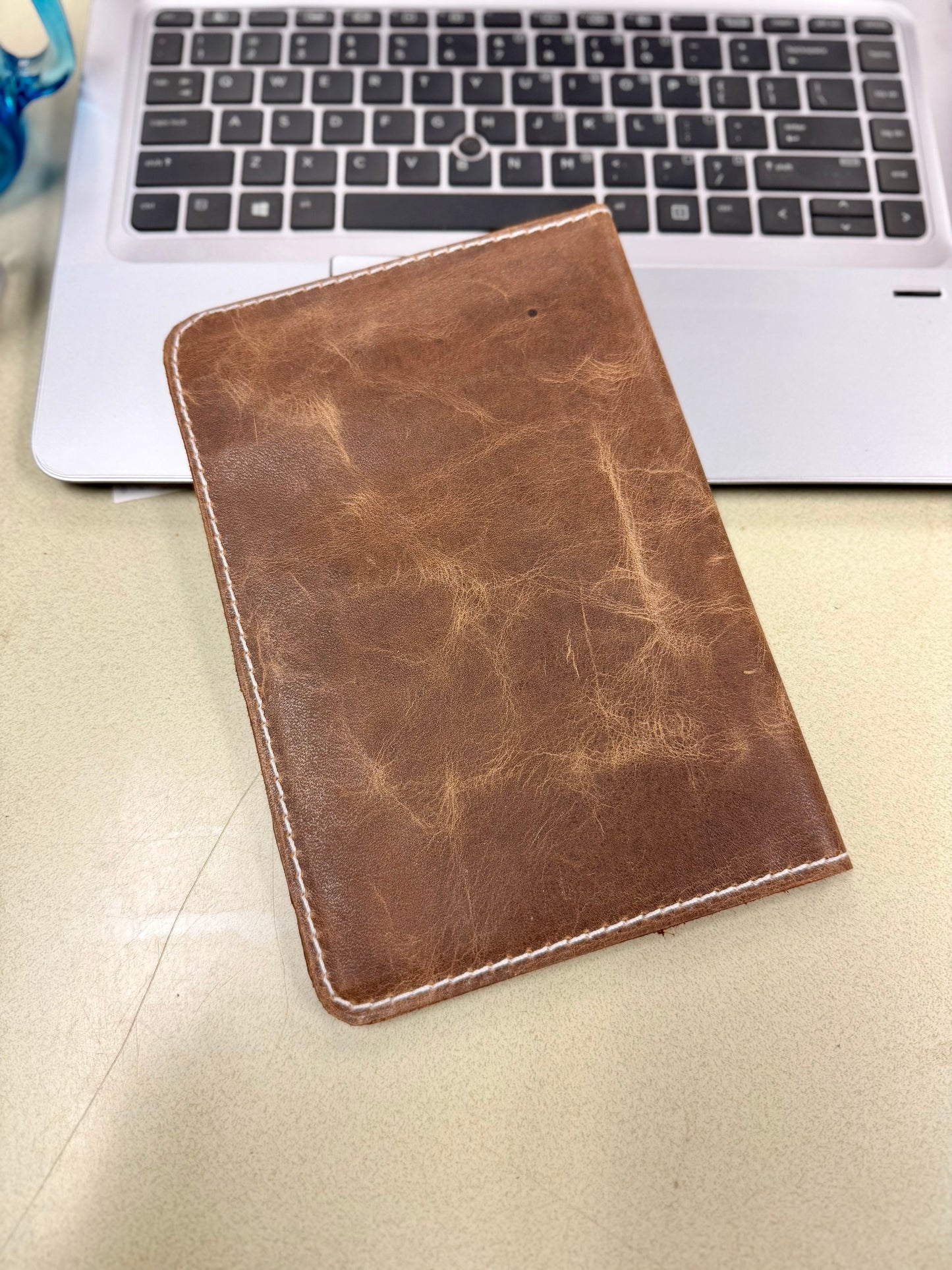 Leather mini legal pad portfolio.