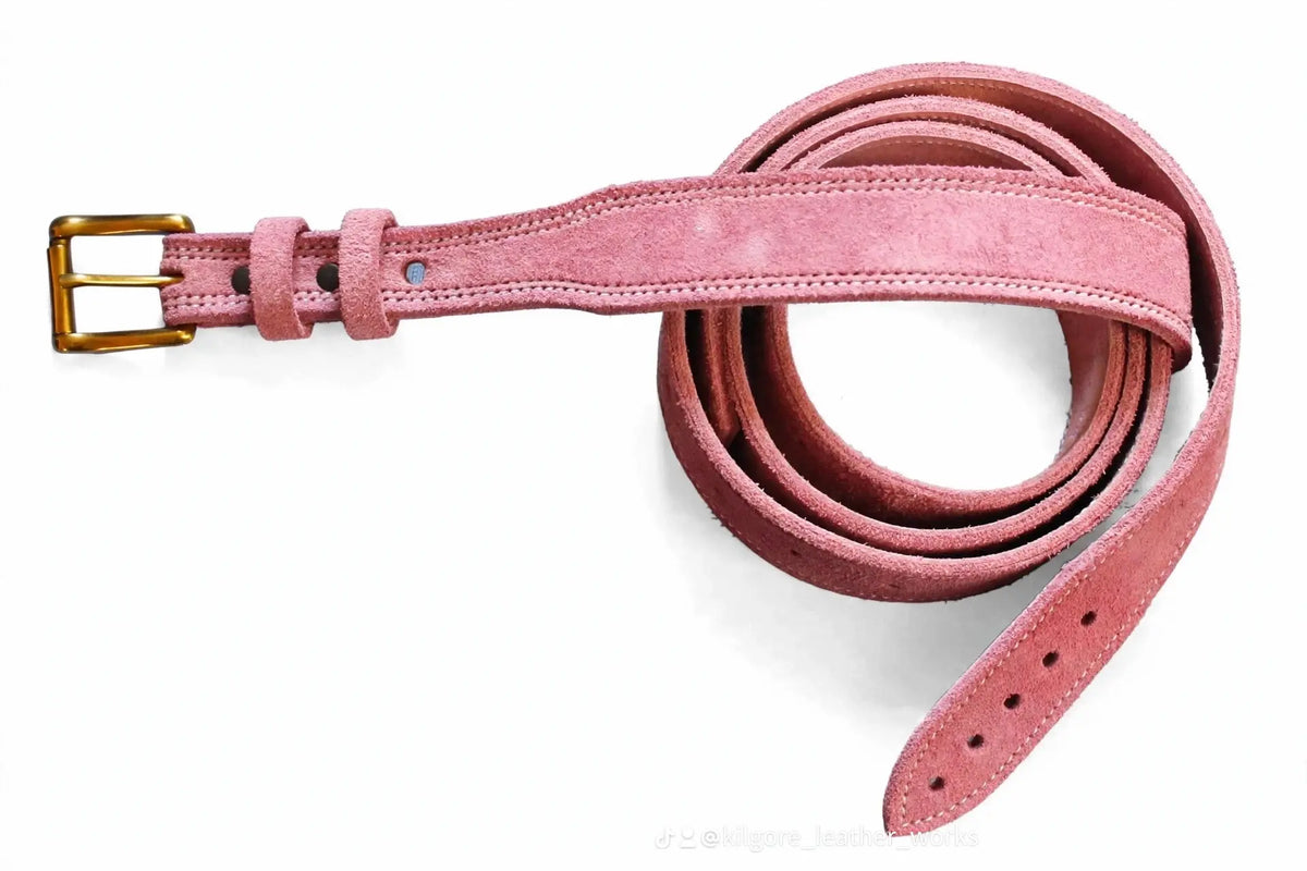 1” Tapered Suede Leather Belt