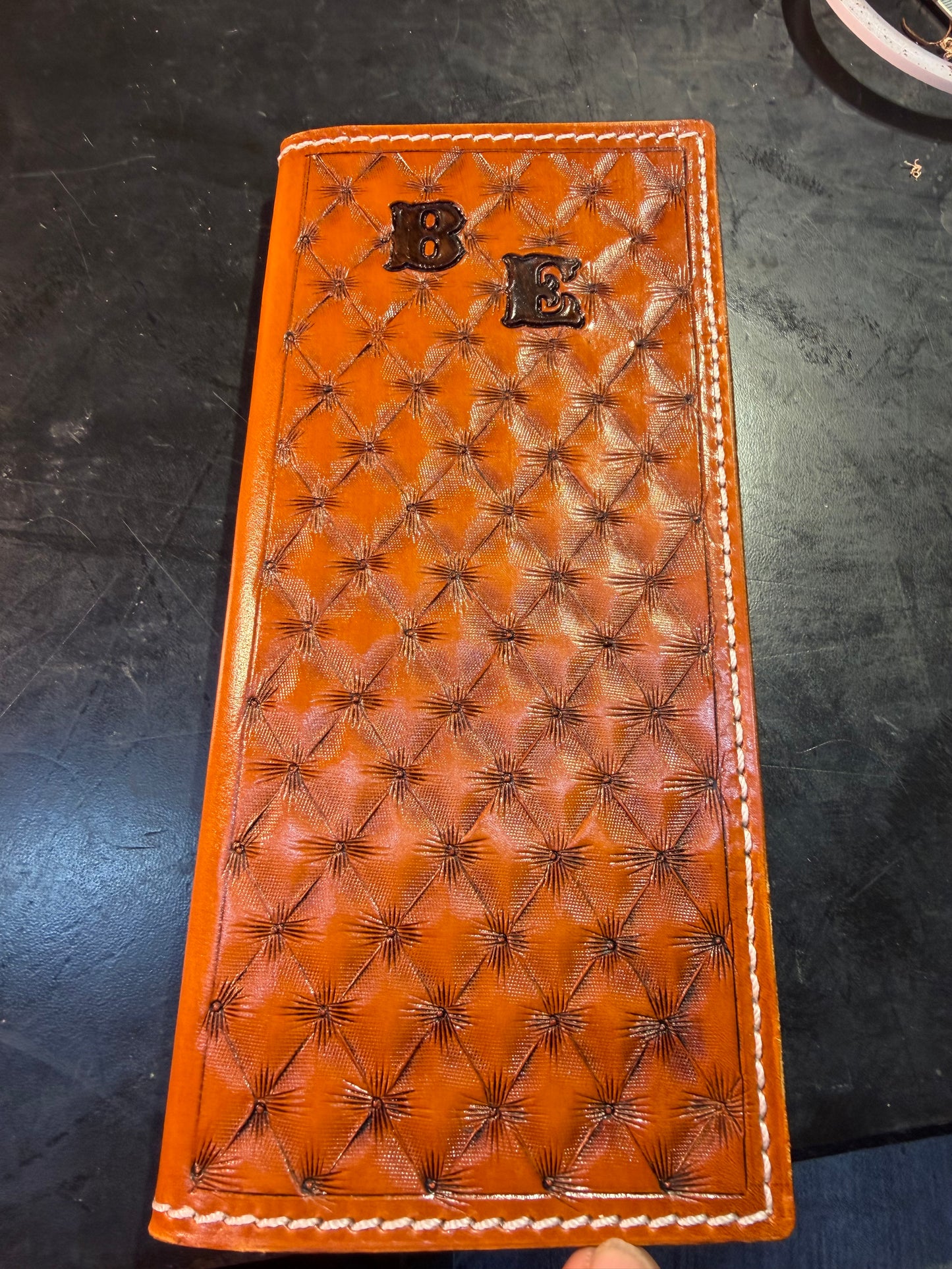 Handcrafted Leather Tally Book