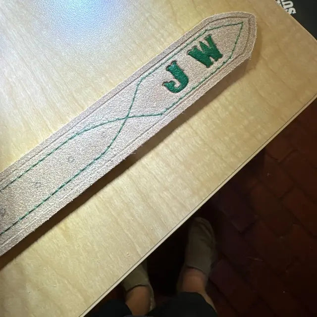 Natural Rough out Leather Belt