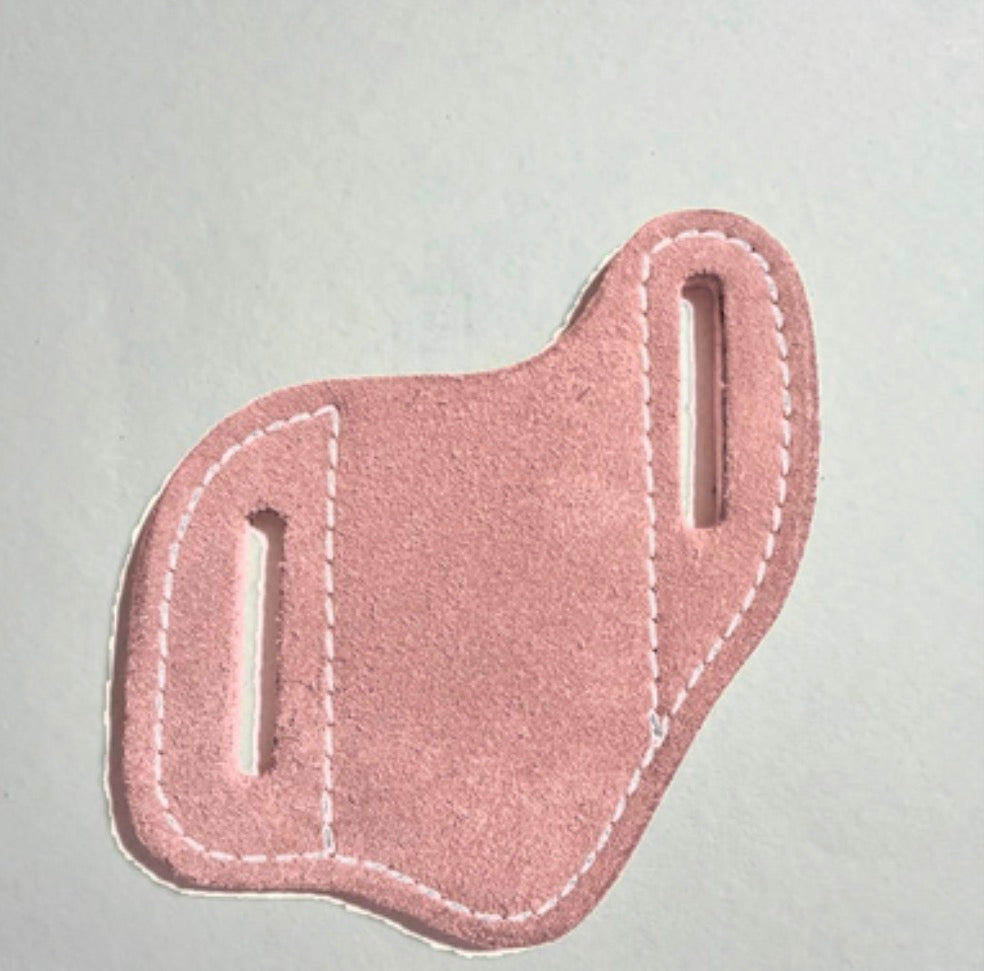 Suede Leather pancake sheaths