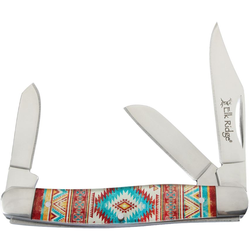 Elk Ridge Southwestern 3.88" Stockman Folding Knife
