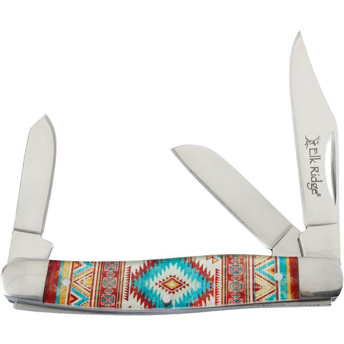 Elk Ridge Southwestern 3.88" Stockman Folding Knife