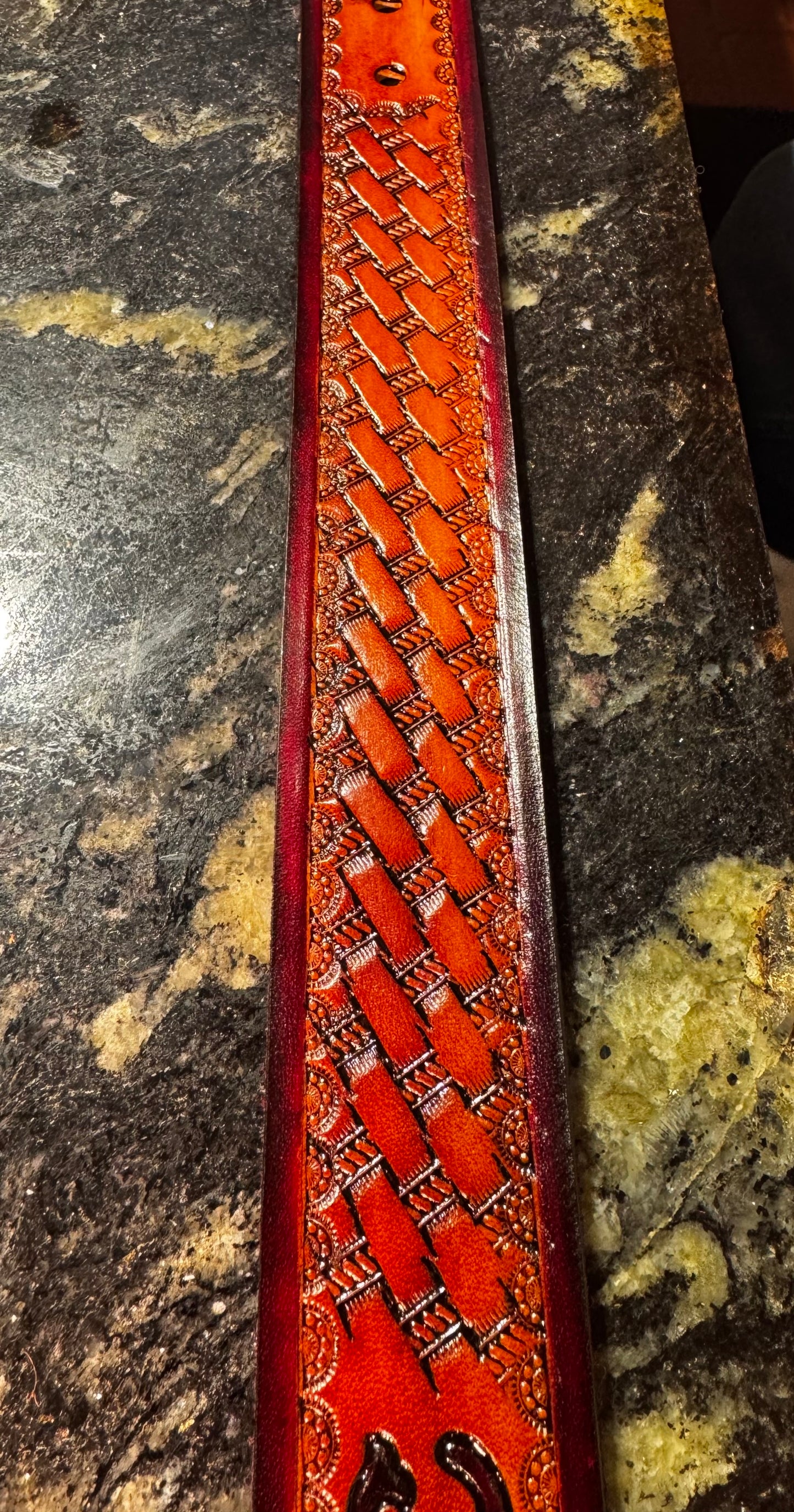 Basket Stamped Belt