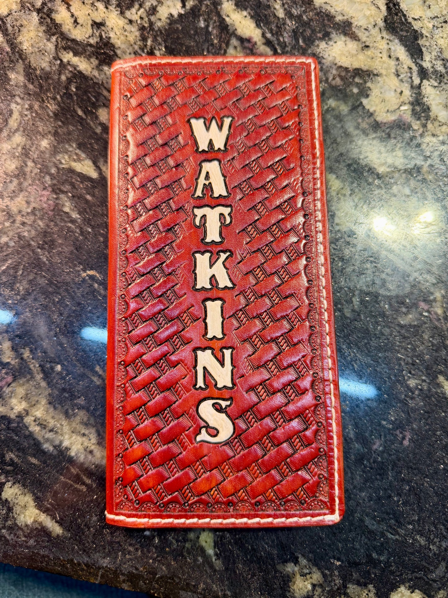 Handcrafted Leather Tally Book