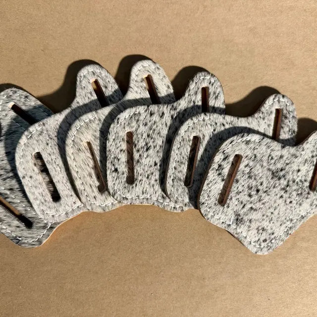 Salt and Pepper Cowhide Pancake Sheath - Premium Leather