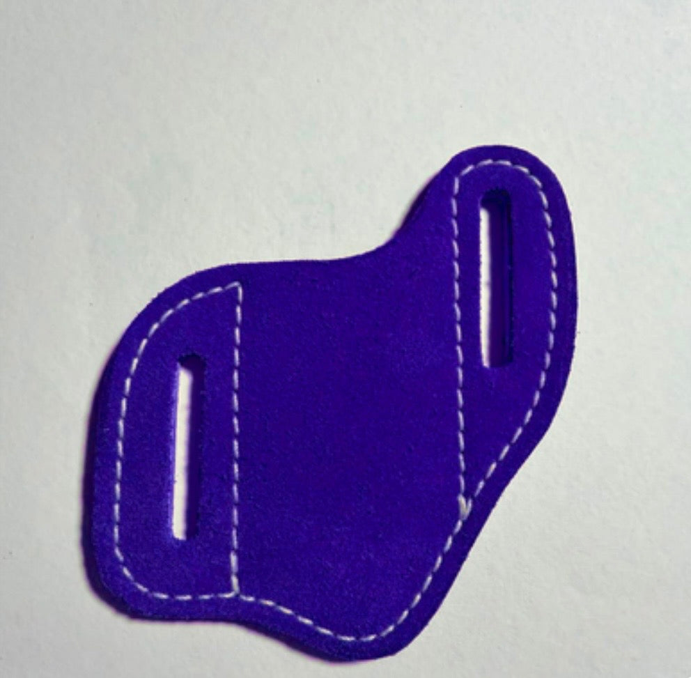 Suede Leather pancake sheaths