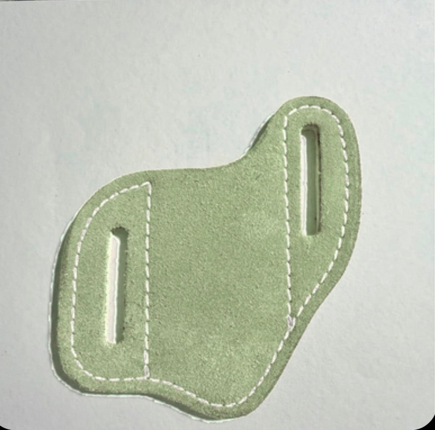 Suede Leather pancake sheaths