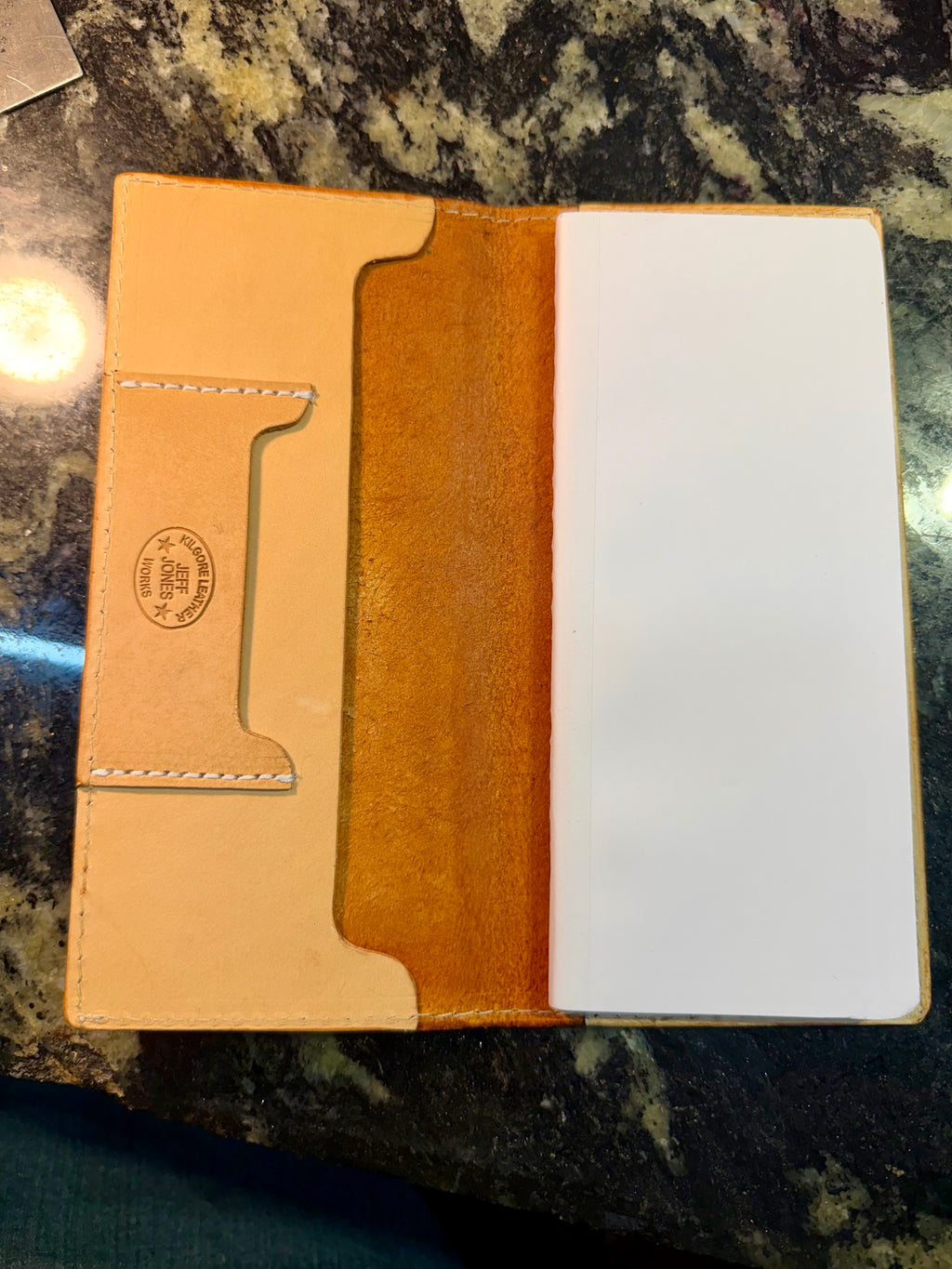 Handcrafted Leather Tally Book