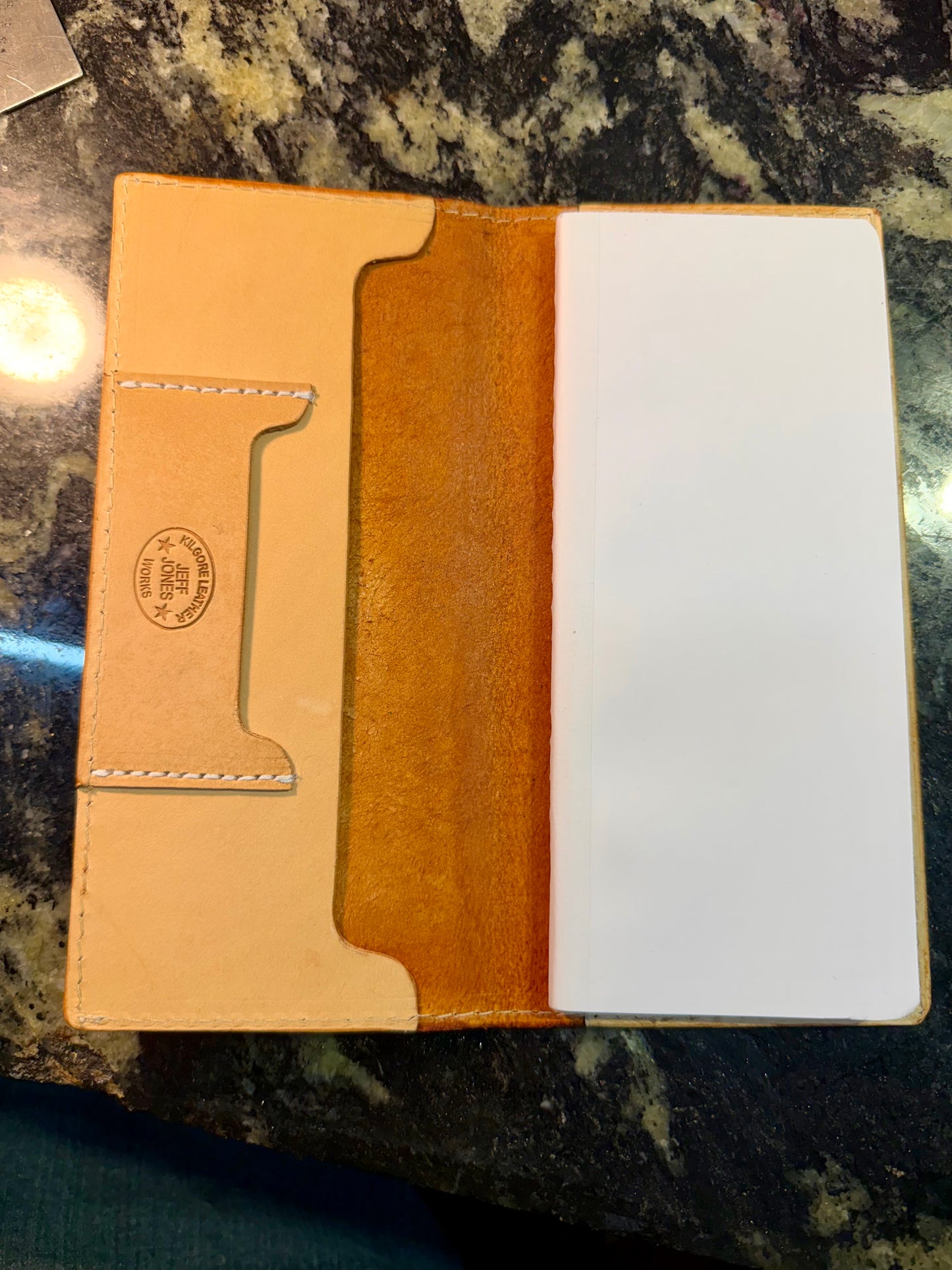 Handcrafted Leather Tally Book
