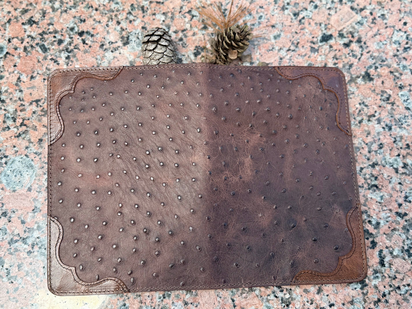 Leather mini legal pad portfolio.