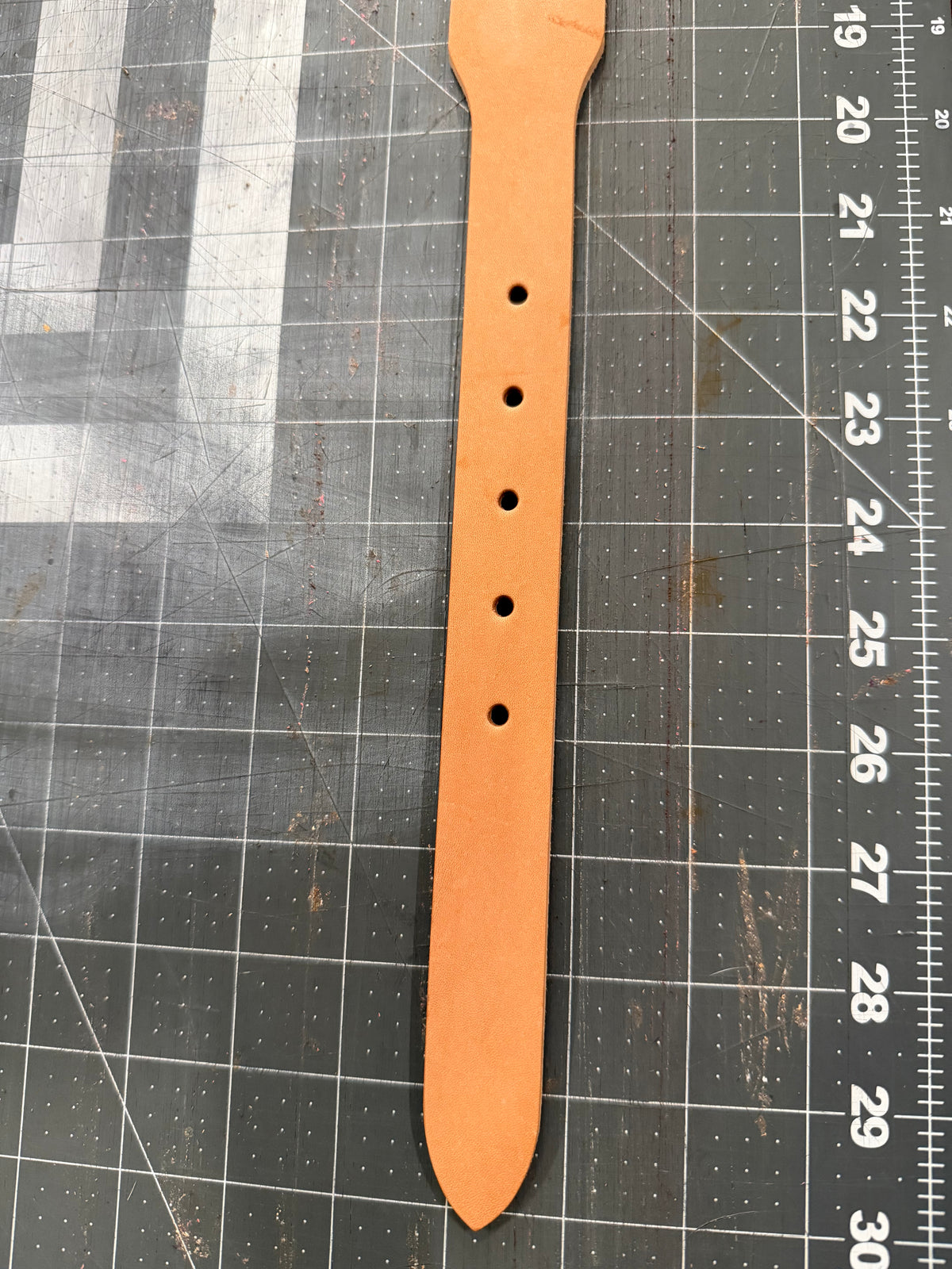 1” Tapered Suede Leather Belt