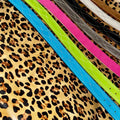 Colorful Suede Leather Belts With Exclusive Cheetah Print Liner!