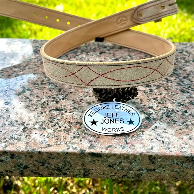 Natural Rough out Leather Belt