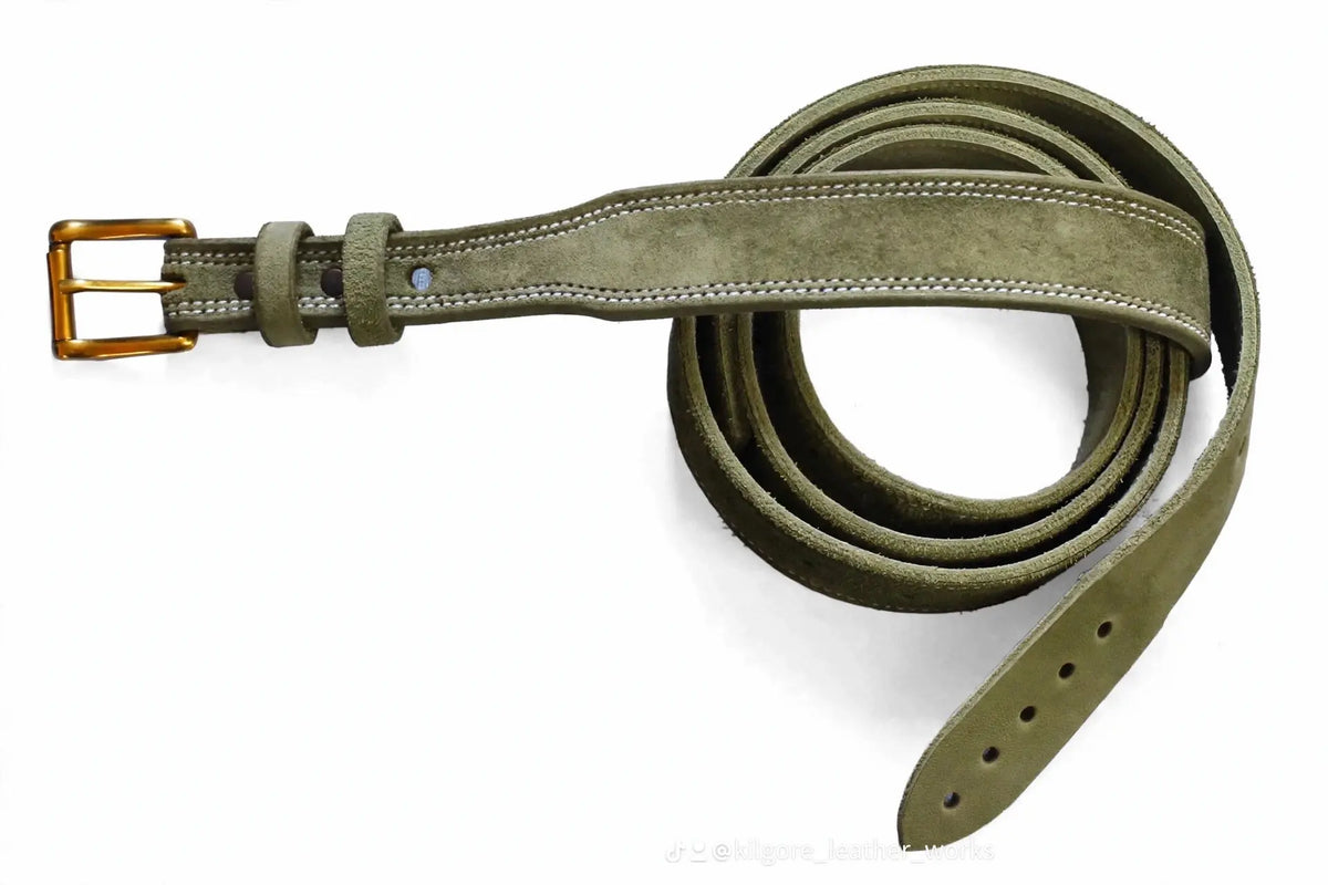 1” Tapered Suede Leather Belt