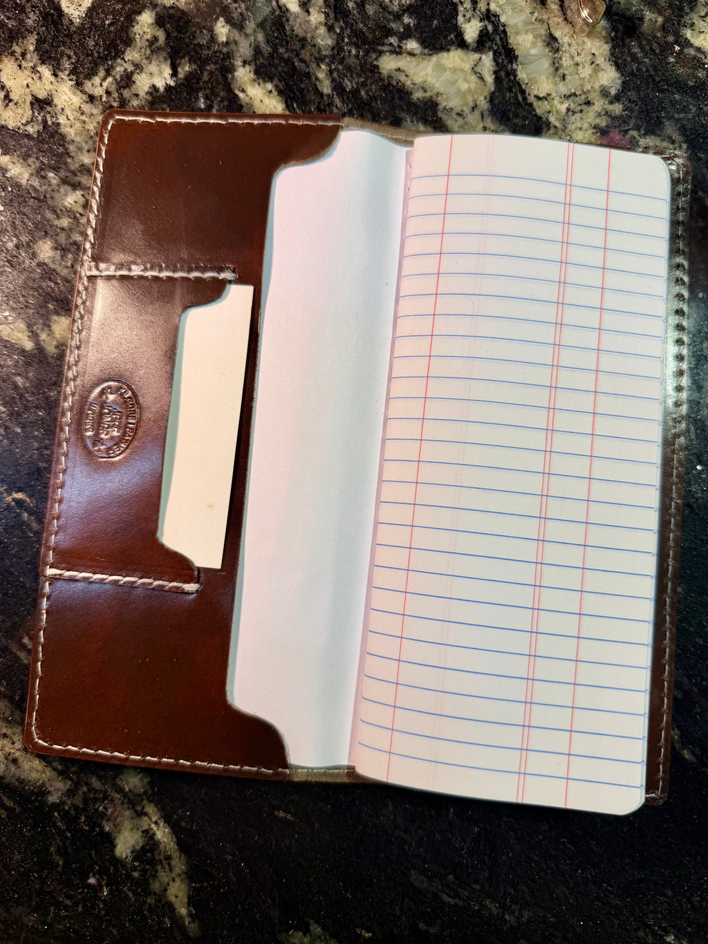 Handcrafted Leather Tally Book