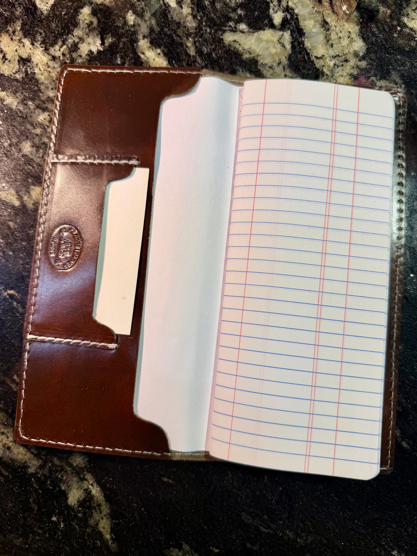 Handcrafted Leather Tally Book