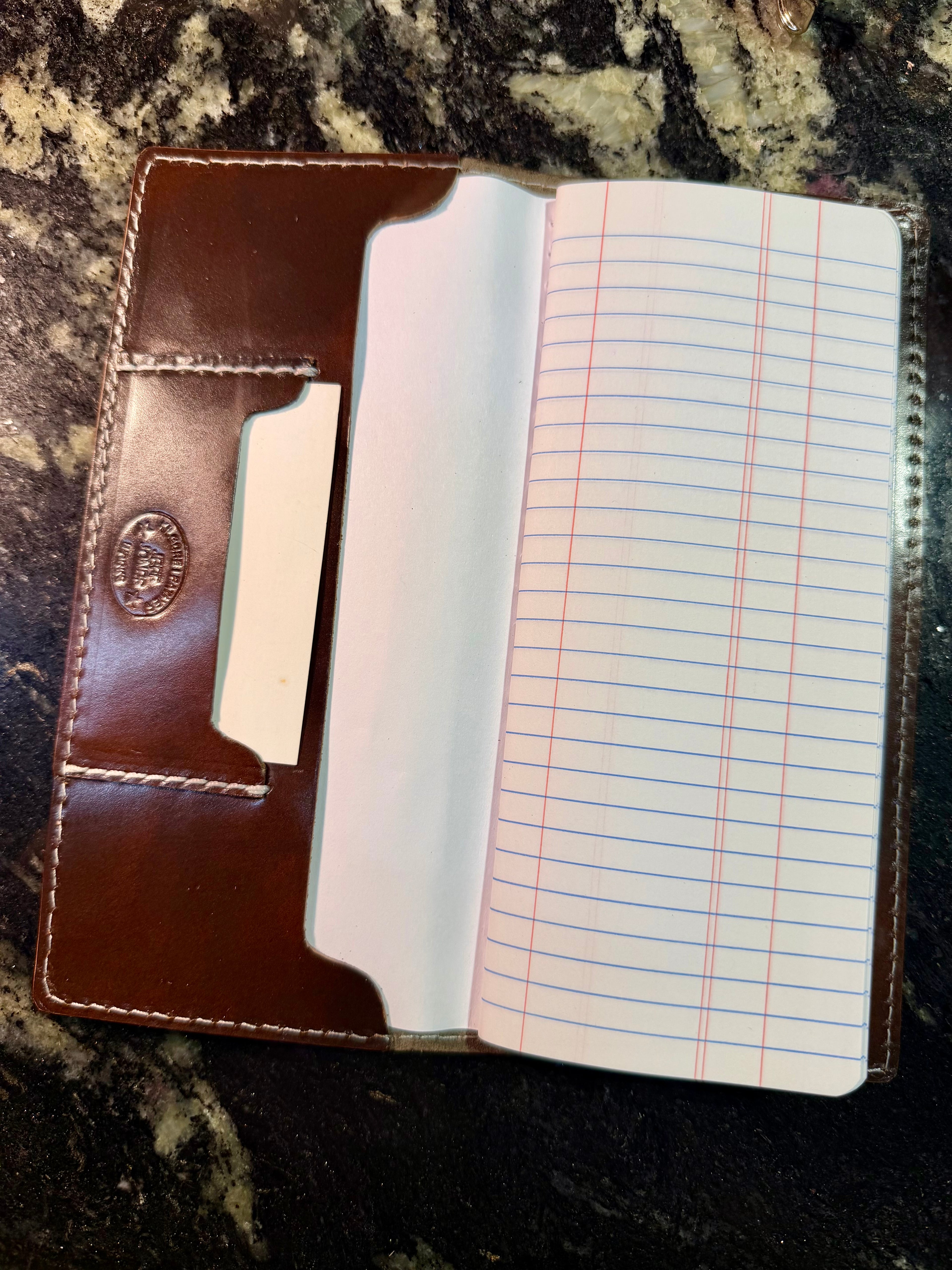 Handcrafted Leather Tally Book