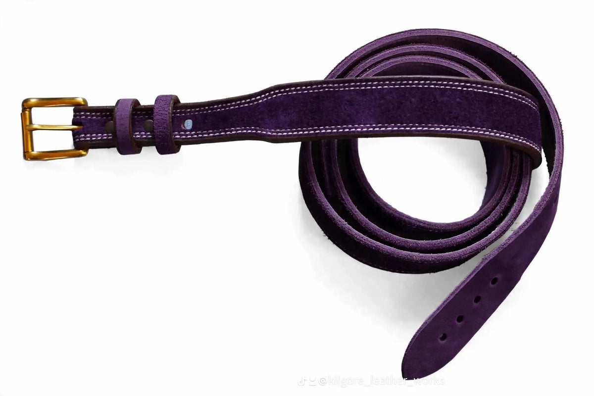 1” Tapered Suede Leather Belt