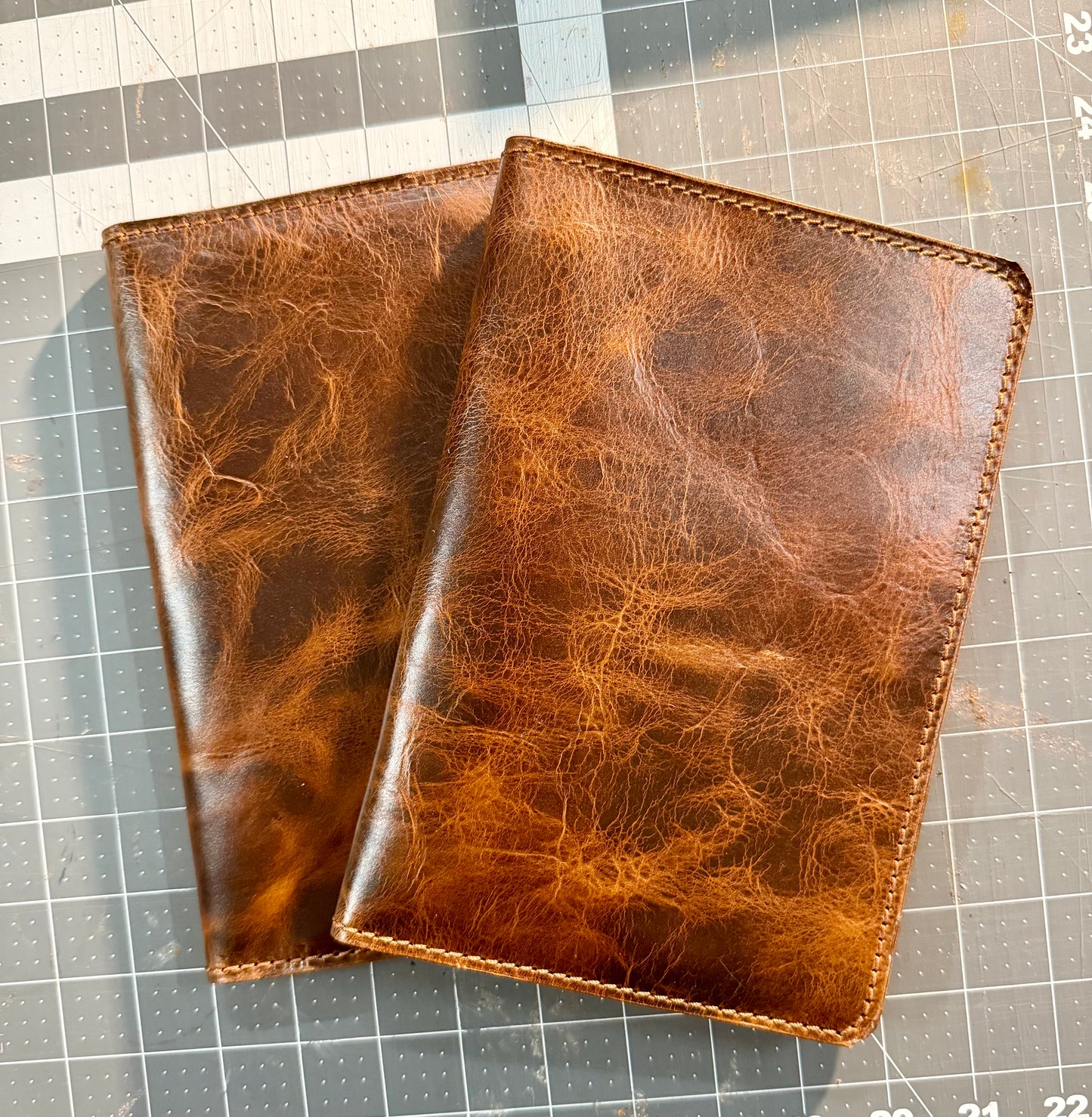 Leather mini legal pad portfolio.