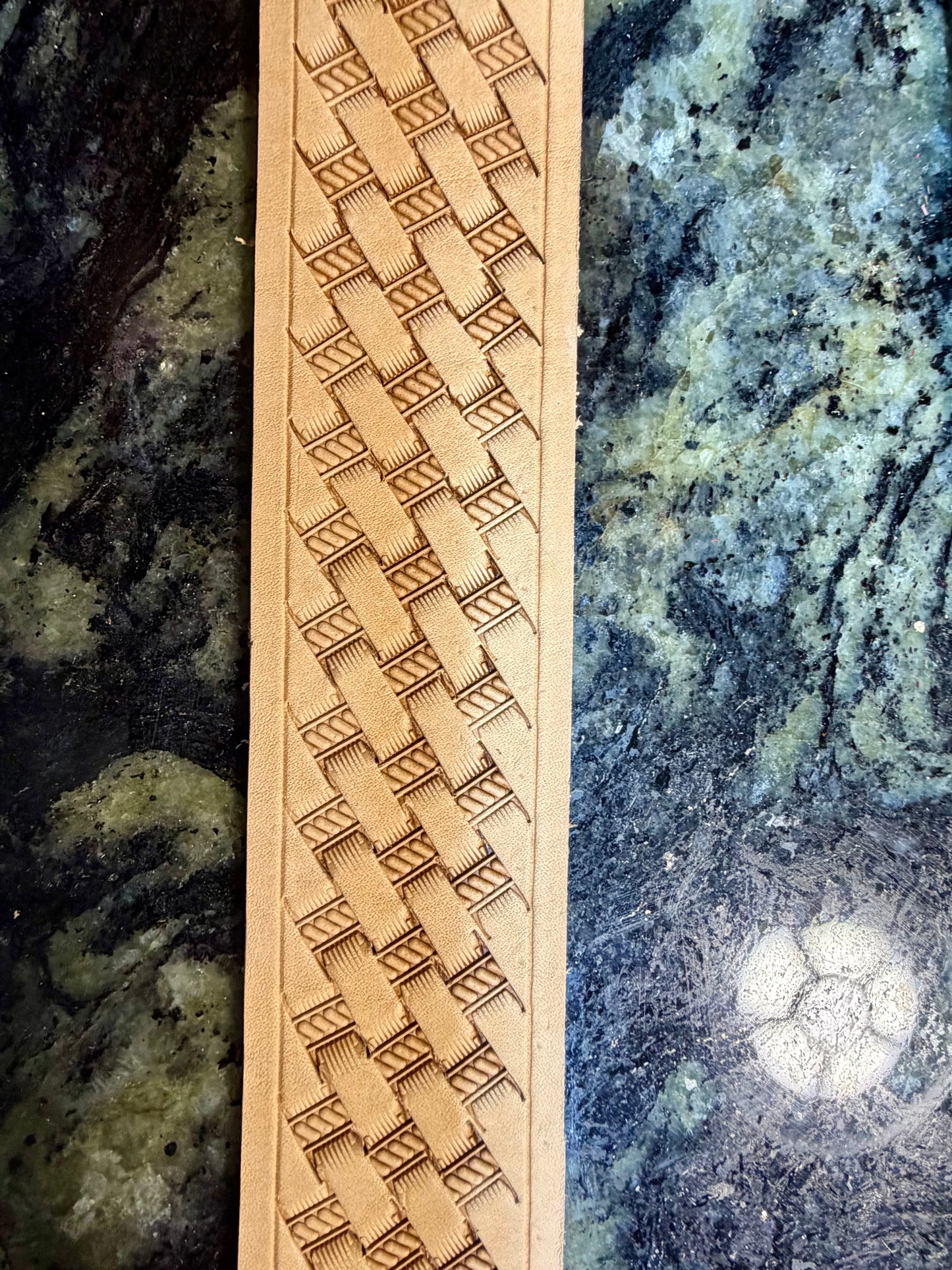 Basket Stamped Belt