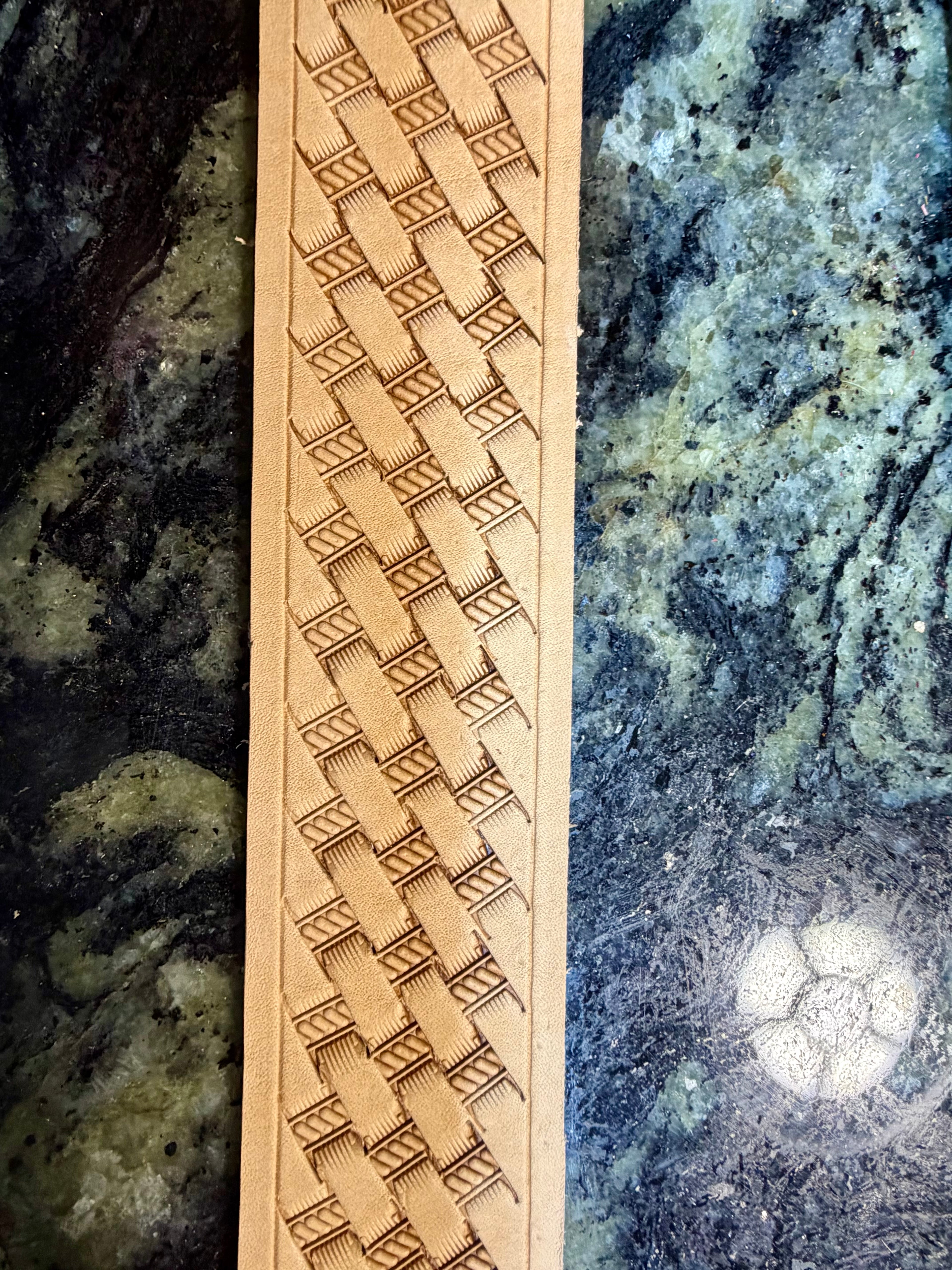 Basket Stamped Belt