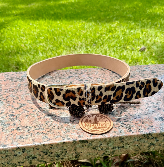 Hair-On Cowhide Belt