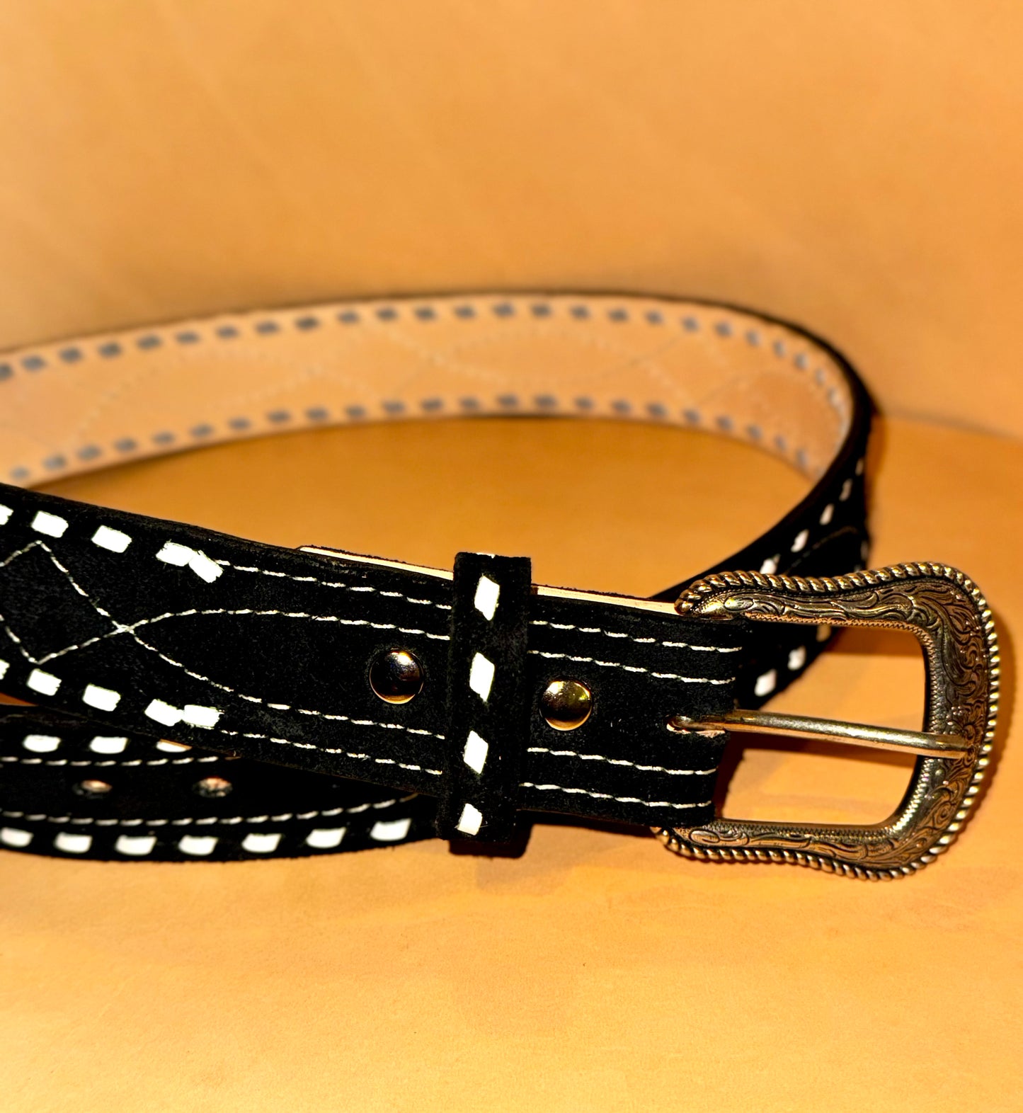 Add Buckstitching to any belt!