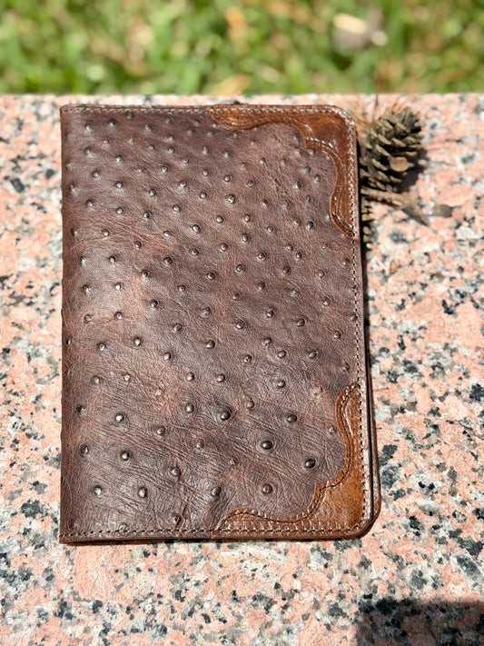 Leather mini legal pad portfolio.