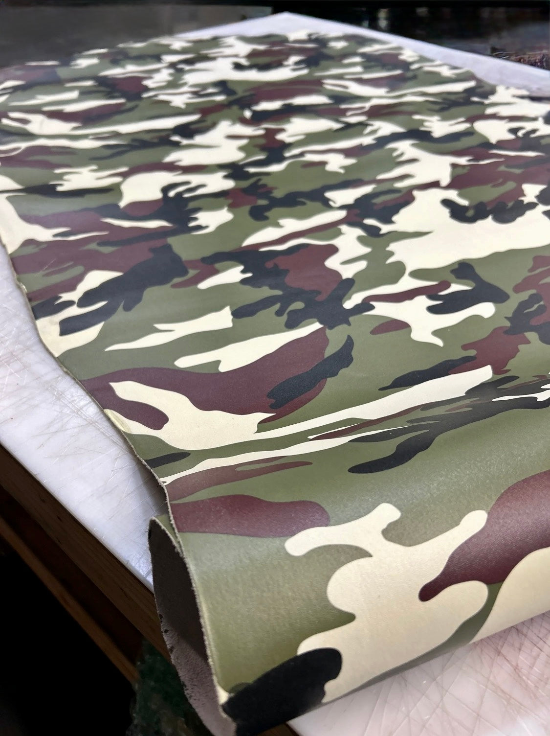 Colorful Suede Leather Belts With Exclusive reversible Camouflage Print Liner!