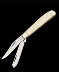 Rough Rider 100 Mini Trapper Folding Pocket Knife with White Bone Handle