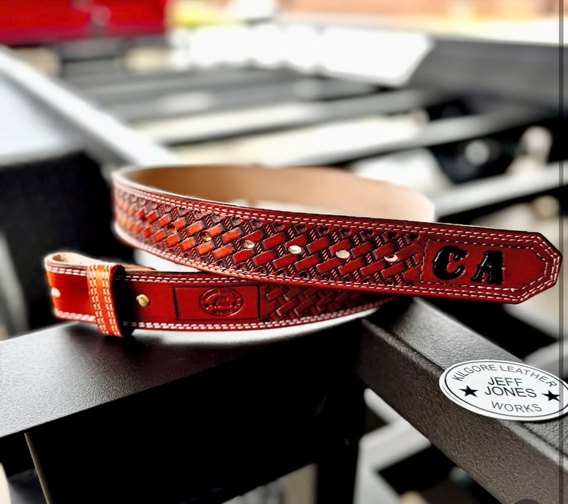 Basket Stamped Belt