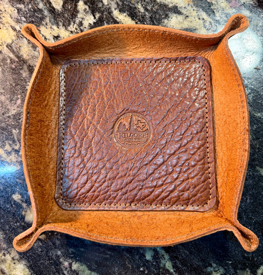 Handmade Leather Valet Tray