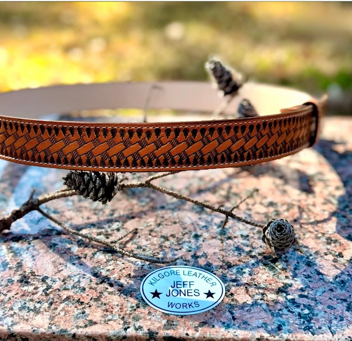 Basket Stamped Belt