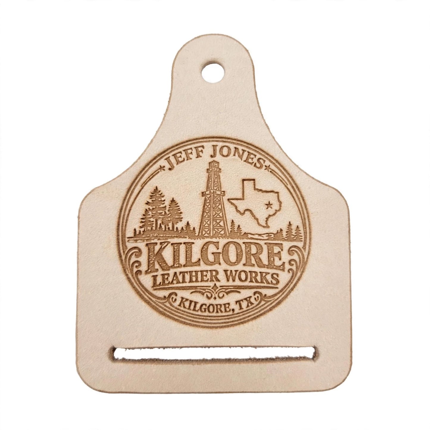 Leather Tag Belt Hanger