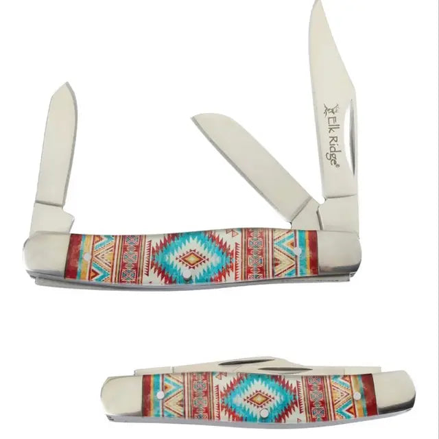Elk Ridge Southwestern 3.88" Stockman Folding Knife