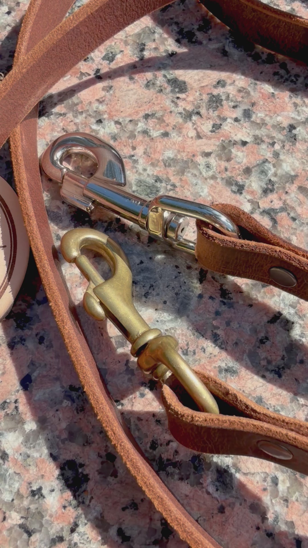 Water Buffalo leather Dog Leash